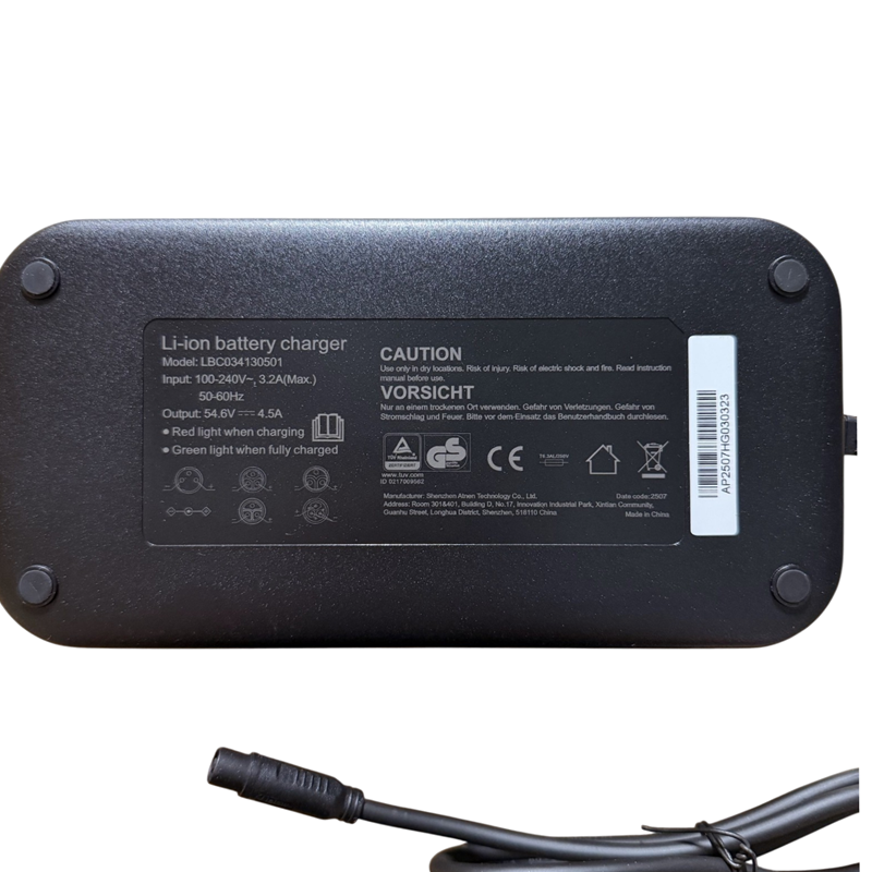Oplader L - 54.6V 4.5A, 3 Pin - Eywa Ultra / Wayfarer Ultra