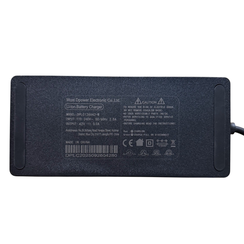 Oplader (E) 42V 3A - DPLC126V42-W - Nova Lite etc