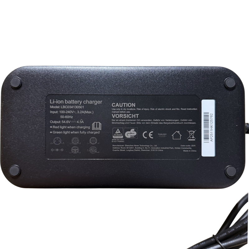 Oplader (F) - 56.4V 4A - ATN034 - Eywa Ultra etc
