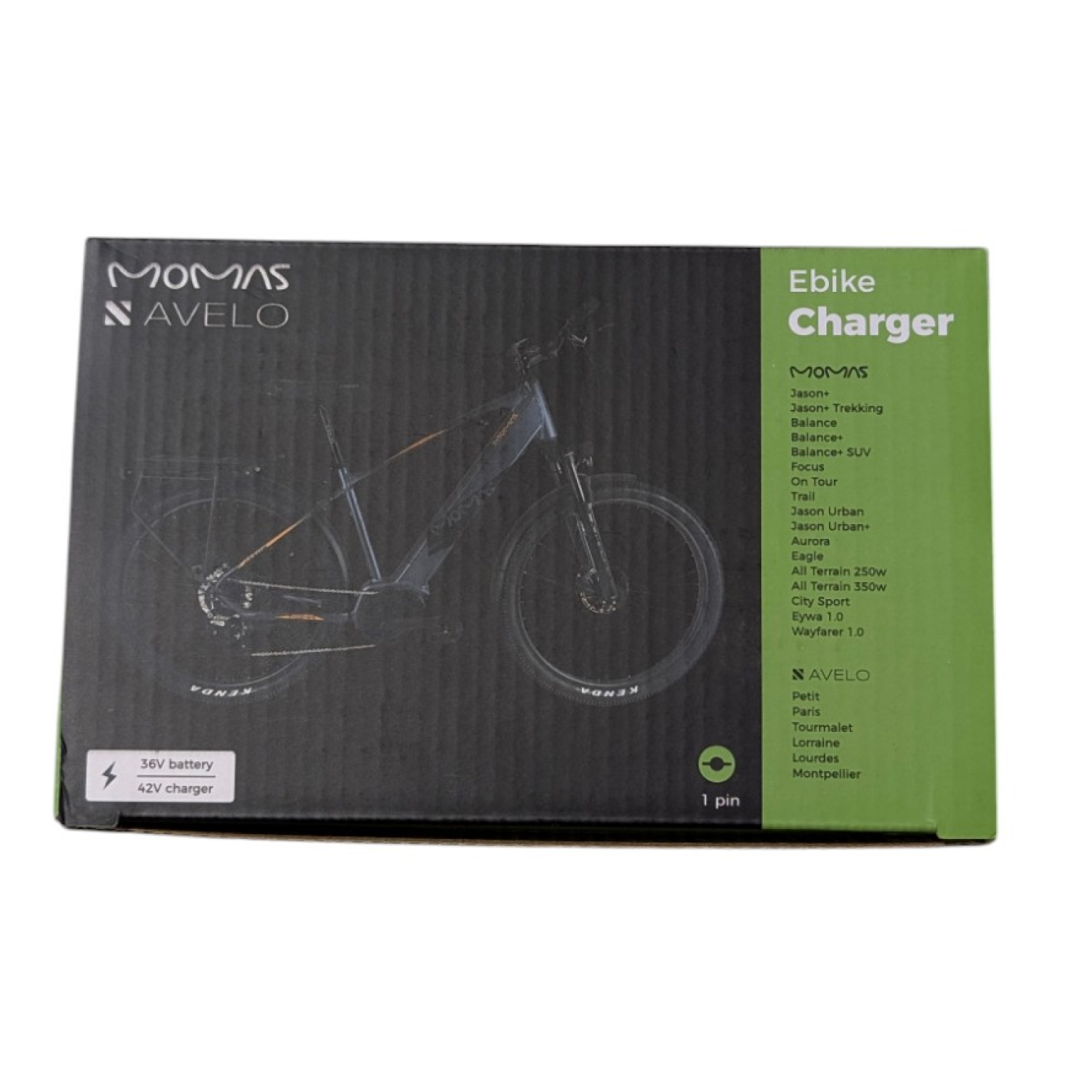 Lader B - Alle Avelo / City Sport / Jason + / Balance / … (42V / 1 Pin / 2A)