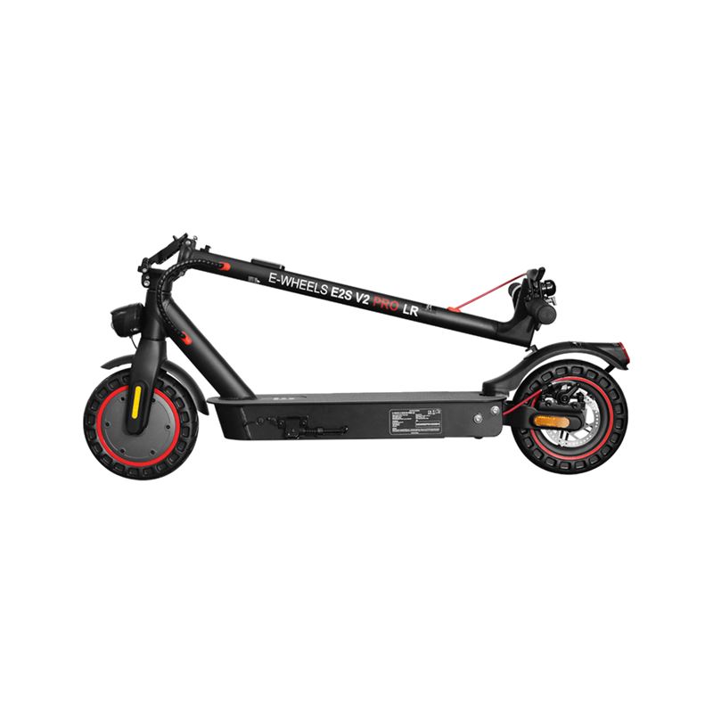 E2S V2 Pro Long Range - Sort - P.fri - 20 km/t